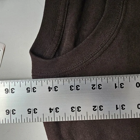 NEW Gildan Ultra Cotton Pocket T-Shirt 5XL Brown Relaxed Fit Menswear Casual - Picture 9 of 9